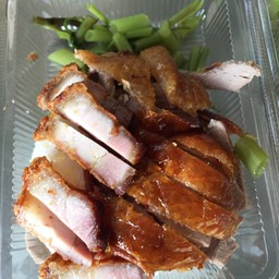 ข้าว 2 อย่าง (เป็ด+หมูกรอบ)