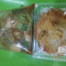 ข้าว ไข่เจียว แกงป่าไก่