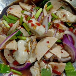 ยำหมูยอหอยนางรม