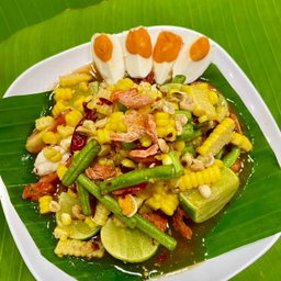 ตำข้าวโพดไข่เค็ม