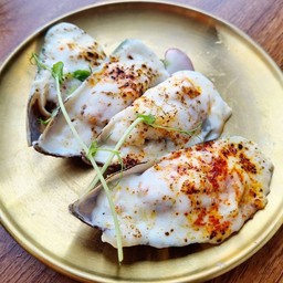 หอยแมลงภู่นิวซีแลนด์อบชีส