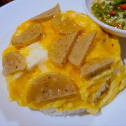 ข้าวไข่ข้นหมูยอทอด