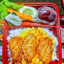 ข้าวไข่ข้น +กุ้งเทมปุระ +ซอสเทอริยากิ