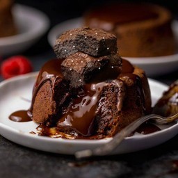 An drak choco lava brownie