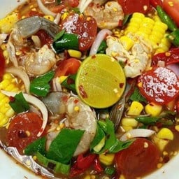 ไข่แดงเค็ม+กุ้งสด