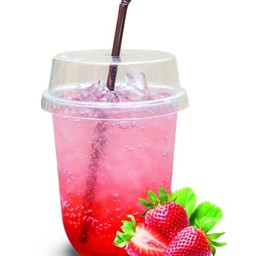 สตอเบอรี่โซดาเย็น