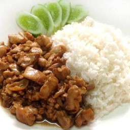 ข้าวไก่กระเทียม