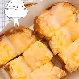 ข้าวเหนียวหมูปิ้ง &ไข่กระทะ &ปังปิ้ง @หนามเเดงเทพารักษ์