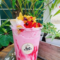 ปังเย็นนมชมพู (แก้วใหญ่มาก)