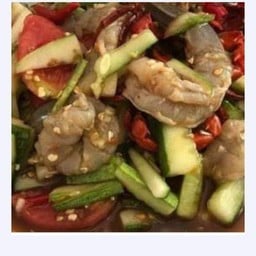 ตำแตงปูปลาร้ากุ้งสด