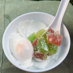 แป้งกรอบมะพร้าวอ่อน+ไข่หวาน