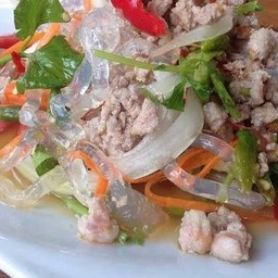 ยำเส้นแก้วหมูสับ
