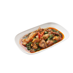 ขาหมูผัดกะเพรา