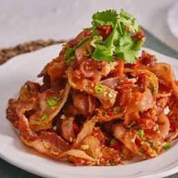 ข้าวเบค่อนกระเทียมพริกไท