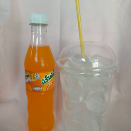 น้ำส้มแฟนต้า 330 ml+น้ำแข็ง