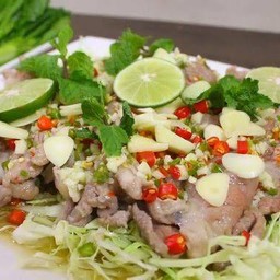 ข้าวหน้าหมูมะนาว