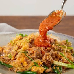 สุกี้แห้งหมู