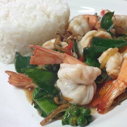 ข้าวผัดขี้เมากุ้ง