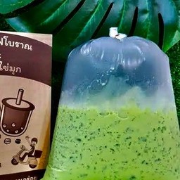 ชาเขียวนมถุงกระดาษ