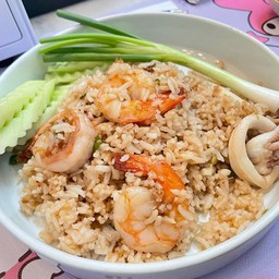 ข้าวผัดชาวเกาะ กุ้งล้วน