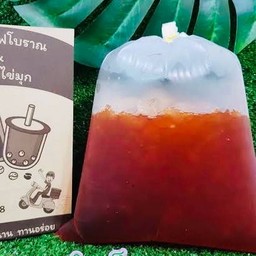 ชาดำเย็นถุงกระดาษ