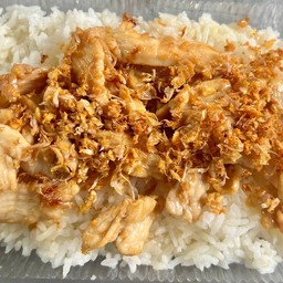 ไก่ทอดกระเทียมราดข้าว