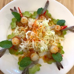 ยำกุ้งวาซาบิ