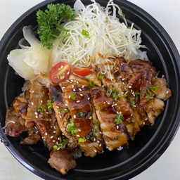 ข้าวหน้าไก่ย่างซีอิ๊ว