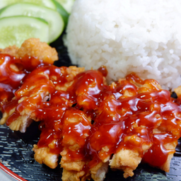 ข้าวไก่ BBQ