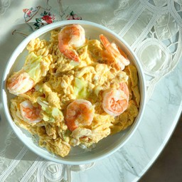 ข้าวไข่ข้นกุ้ง