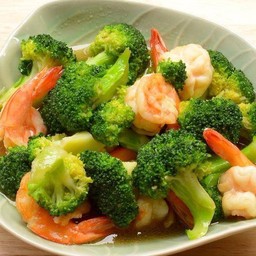 ผัดบล็อคโคลี่กุ้ง