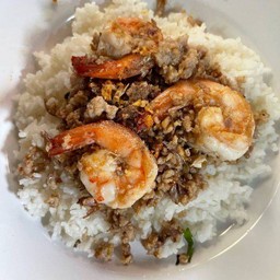 กระเทียม กุ้ง