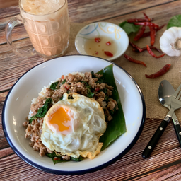 ข้าวกะเพราหมูสับ