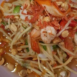 ตำกุ้งสด