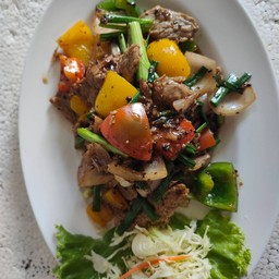 เนื้อผัดพริกไทยดำ