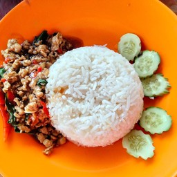 ข้าวกระเพราหมูสับ