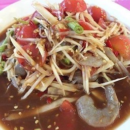 ตำกุ้งสด