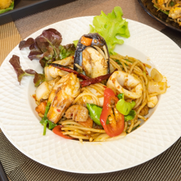 สปาเก็ตตี้พริกเผาทะเล