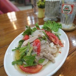 ยำวุ้นเส้นหมูสับหมูยอ