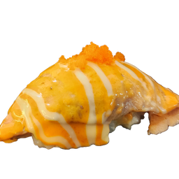 A66 เเซลมอนบราวซอสสไปซี่ไข่กุ้ง