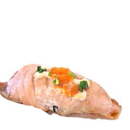 A62ซูชิแซลมอนเบิร์นสลัดไข่กุ้ง