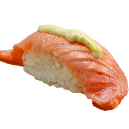 A63ซูชิแซลมอนเบิร์นซอสเห็ดทรัฟเฟิล