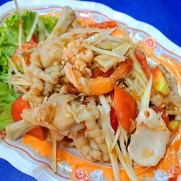 ตำเกาเหลาทะเลตีนไก่