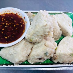 เต้าหู้ขาวยัดไส้หมู( ลวก )+น้ำจิ้ม