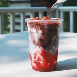 นมสดสตรอเบอร์รี่โกโก้