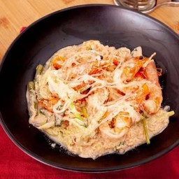 สุกี้แห้งกุ้ง