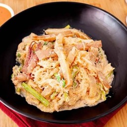 สุกี้แห้งโบราณหมึกกรอบ