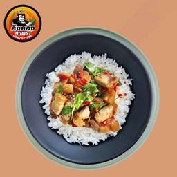 ข้าวกะเพราหมูกรอบ