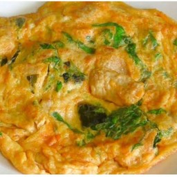 ไข่เจียวพริกแกง หมู-ไก่