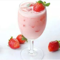 นมสดสตรอเบอรี่ Strawberry Milk